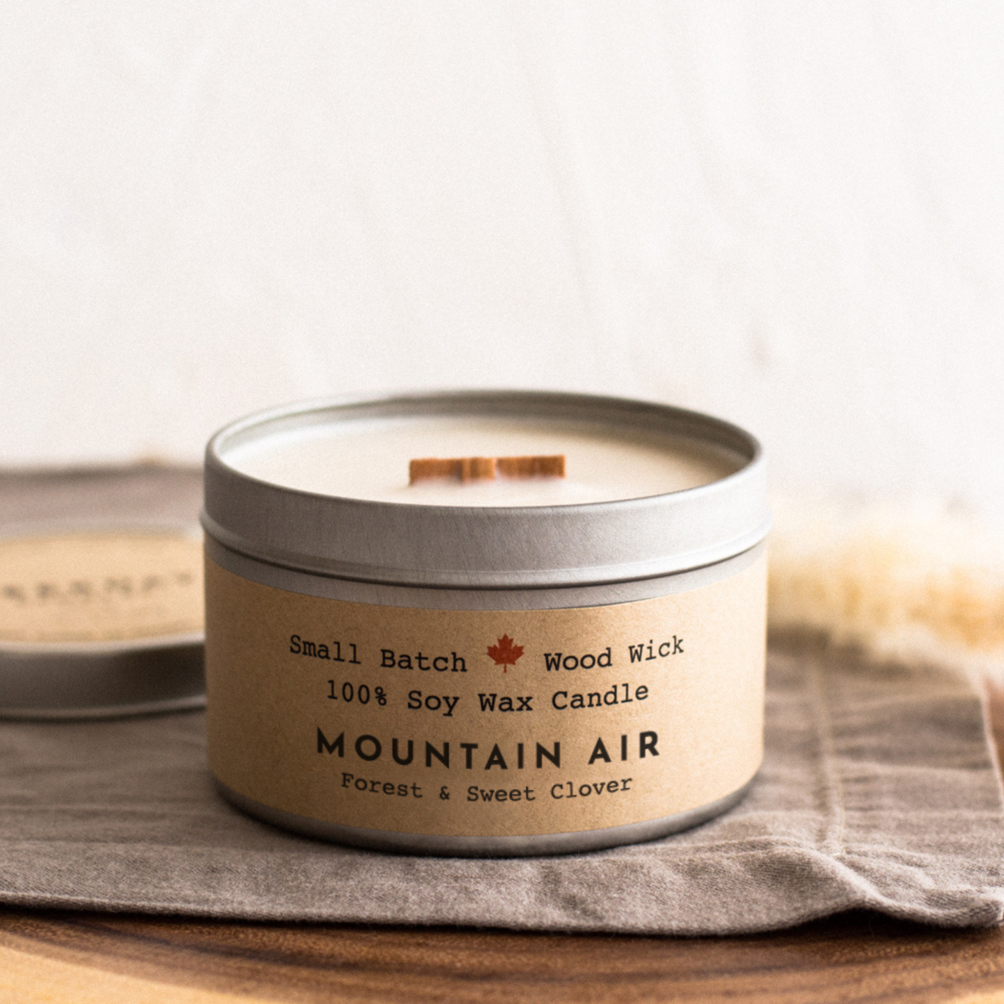 Mountain Air Cabin Candle Tin