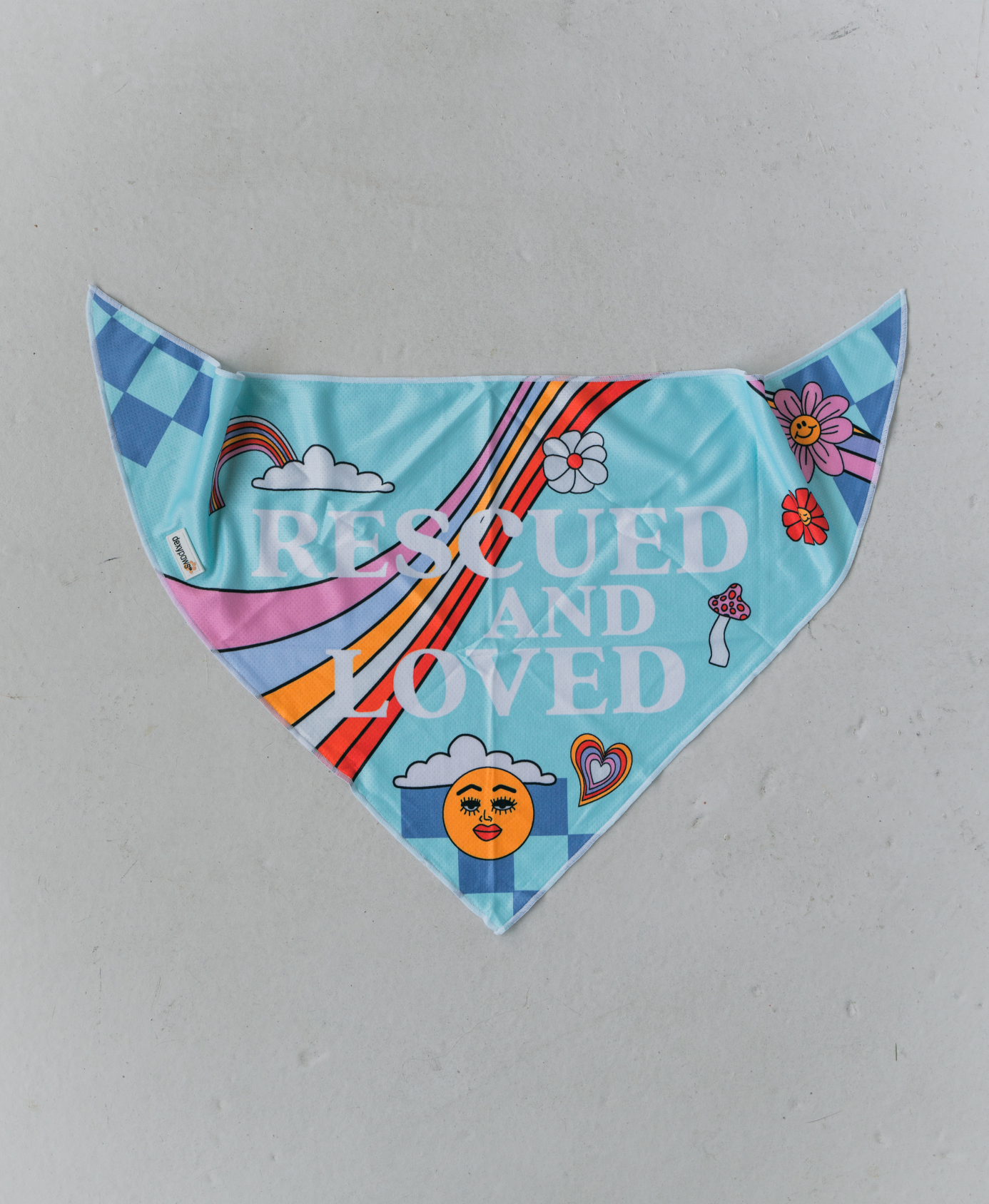 Rescued & Loved Cooling Dog Bandana