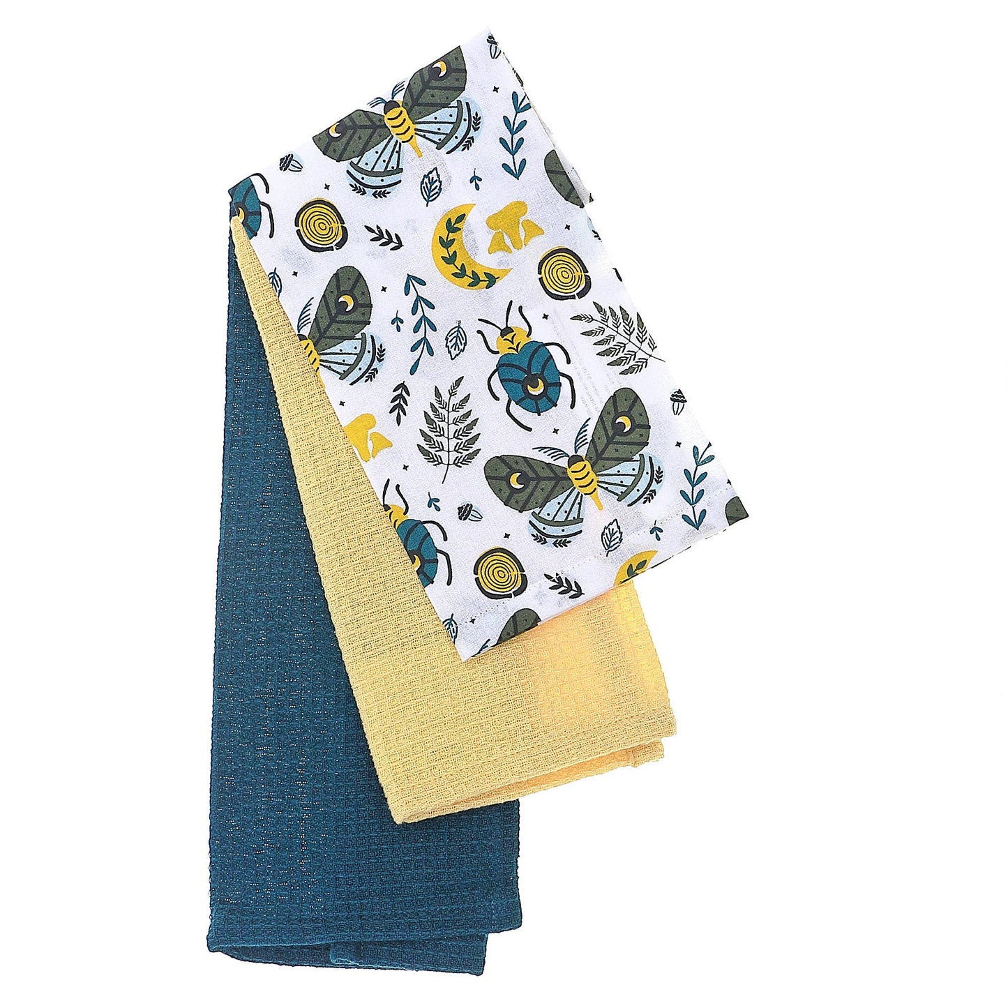 Dish Cloth Set Of 3 Pcs Butterfly & Beetle