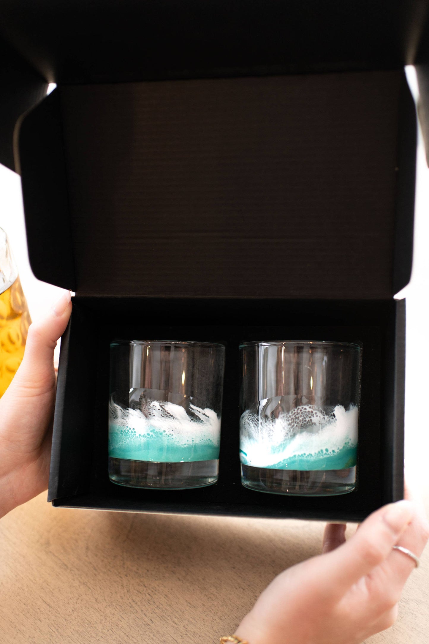 NEW!!! Resin Coated Old Fashioned Whisky Glasses -NO TARIFFS