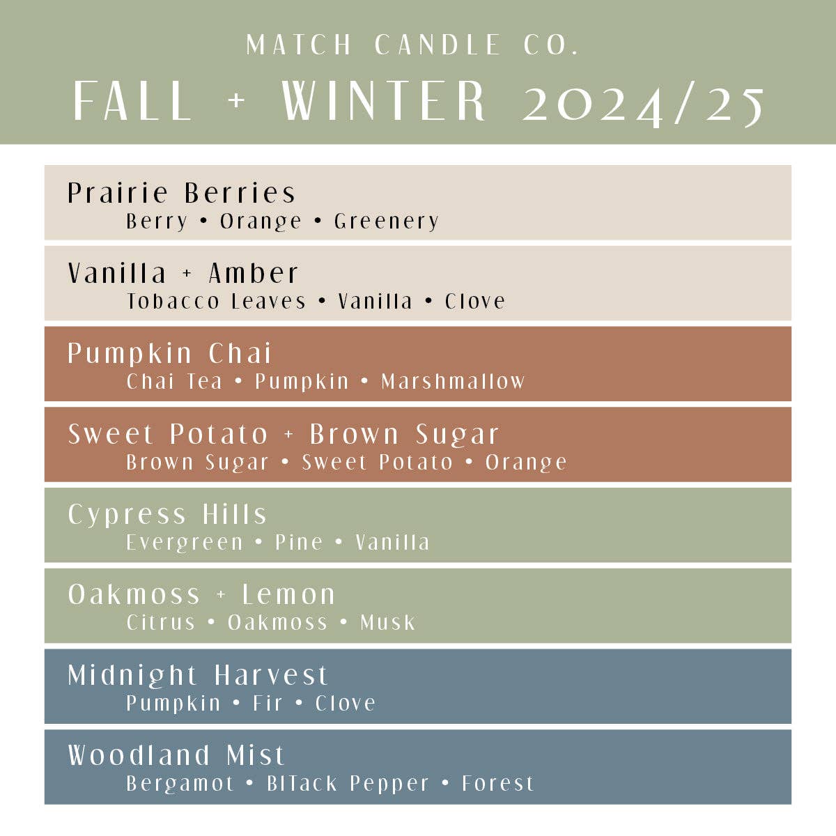 Room/Body/Linen Spray: Fall + Winter 2024/25